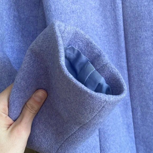 J. Crew Factory Cocoon Hyacinth Lilac Coat: Size 6 - Picture 7 of 7
